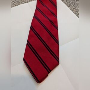 Jos. A. Bank Red and Black regimental tie